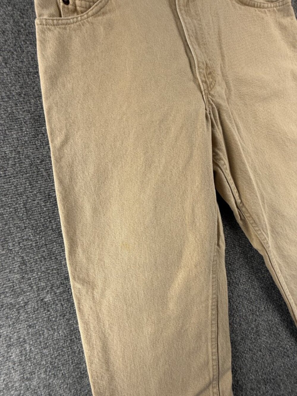 VTG Levis 550 Orange Tab Beige Denim Jeans 1996 USA Cotton Pockets ACTL 32X29.5 - Picture 9 of 16